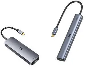 10Gbps USB C Hub with 4K@60Hz Video Display, Selore 5 Ports USB C Splitter+USB C Docking Station Dual Monitor, Selore 8-in-1 USB C Video Hub