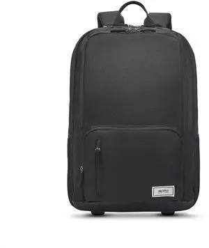 Solo New York Bleeker Rolling Backpack, Black - Made from Recycled Materials, Fits up to 15.6" Laptop