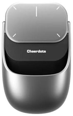 Cheerdots2 Bluetooth Detachable Air Mouse Touchpad Mouse with Voice Recording, Presentation Clicker Wireless Presenter Presentation Remote with Laser Pointer for Mac, Windows (Recording, Silver)