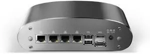 goodtico Fanless Mini PC N100(4C/4T, 3.4GHz) Micro Firewall Appliance, 4 x 2.5GbE i226V LAN 8GB RAM 256GB SSD, Silent Industrial Desktop Computer, Home Network Pfsense Router Support AES-NI/HD/COM