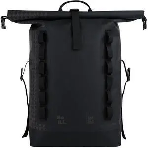 GOT BAG Jason Momoa ROLLTOP Backpack | Durable 100% Recycled Ocean Impact Plastic(tm) | Ultra-Light Waterproof Fabric | 15" Laptop Sleeve (Black)