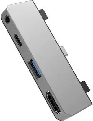 HyperDrive 4-in-1 USB-C Hub for iPad Pro 2018/2020, Silver HyperDrive 4-in-1 USB-C Hub for iPad Pro 2018/2020, Silver