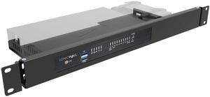 JINGCHENGMEI Mini Rack Mount Kit for SonicWall Firewall TZ570 TZ670-1U Hinged Server Rack Shelf in a 19" Rack (RM-SON670)