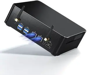 Kinupute Mini PC i9, Small Desktop Computer Core i9-9880H, Upto 4.8GHz, Windows 11 Pro, 64G RAM, 1T NVME SSD, Triple Display 4K@60Hz, HDMI/DP, Dual 2.5G LAN, USB-C, WiFi 6E, BT 5.3, VESA, 4G Module