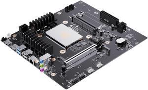 MINISFORUM BD795m Mini PC Motherboard AMD Ryzen 9 7945HX DDR5 Barebone Gaming PC, 2X PCIe4.0 SSD,2xSATA3.0 HDD/SSD, HDMI2.1|DP1.4|, M.2 2230 Key E Slot