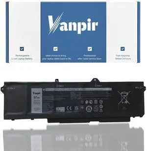 VANPIR 9JRV0 Laptop Battery Replacement for Dell 05RGW Series Notebook 9JRVO 11.4V 97Wh 8071mAh