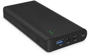 Talentcell Lithium ion Battery Pack NB7102, Rechargeable 17500mAh 64.75Wh Li-ion Power Bank with DC 24/19/5V and USB-C 5/9/12/15/20V Output for Laptop, Notebook, Smartphone, Camera and More