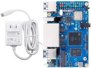 Orange Pi RV2 4GB RAM LPDDR4X RISC V 8 Core 2Tops Al Arithmetic Power Development Board, Wi-Fi 5+BT 5 with BLE Support Single Board Computer Run Ubuntu24.04 (4GB+Supply)