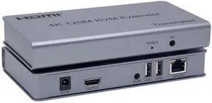 Swallow 4K 120M HDMI KVM Extender by RJ45 Ethernet Cat5e Cat6 Cable Converter TX RX Support USB Mouse Keyboard Extension Touch Screen