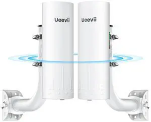 UeeVii CPE820 Wireless Bridge Outdoor Point to Point & 2-Pack Bridge Bracket