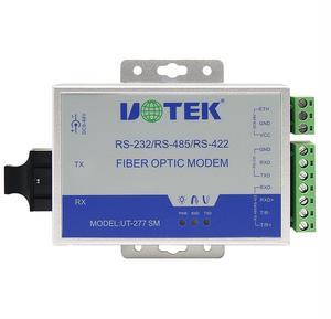 UOTEK Serial to Fiber Converter RS-232 RS-422 RS-485 to Fiber Optic Modem RS422 RS485 RS232 Serial Media Converter Adapter UT-277SM-ST