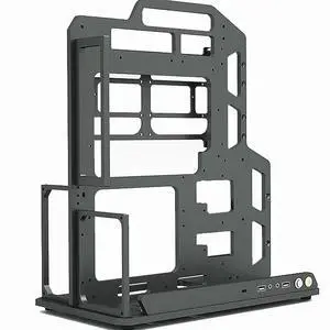 PC Test Bench Open Air Computer Frame Case Aluminum Frame Chassis Rack DIY Computer Motherboard Case Rack Support ITX/MATX/ATX Motherboard Models Portable ATX Chassis Bracket
