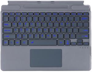 Zoof Type Cover for Microsoft Surface Pro 11 / Pro 10 / Pro 9 / Pro 8 / Pro X, 13 inch, Portable Slim Bluetooch Keyboard with Touchpad, Pen Holder (Gray with Backlit)