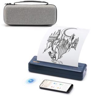 iDPRT MT890 Portable Wireless Printer with Case- with Thermal A4 Paper, Bluetooth Inkless Printer for Travel/Home