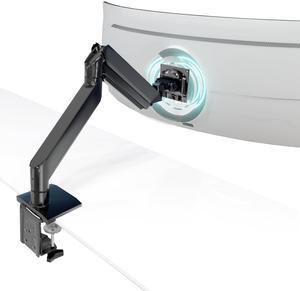 Mount-It! Heavy Duty Monitor Arm for 49", 57" & Ultrawide Monitors, Full Motion Gas Spring | Holds 55 lbs | Tilt, Swivel & Rotate | VESA 75 & 100 | Clamp & Grommet Base | Fits Samsung Odyssey G9