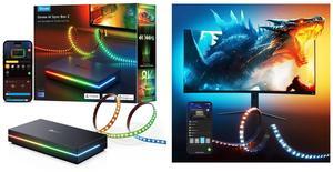 Govee Gaming Light for Monitor G1, RGBIC LED Backlight for 27-34 Inch PC Bundle with Govee HDMI 2.1 Sync Box 2, AI Sync Box with TV Backlight