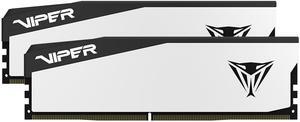 Patriot Viper Elite 5 DDR5 RAM 64GB (2X32GB) 6400MT/s CL32 1.35v UDIMM Desktop Gaming Memory Kit Compatible with Intel XMP - VEB564G6432KW