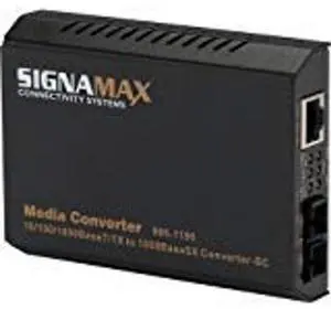 signamax 10/100/1000BaseT/TX to 1000BaseSX Media Converter, SC/MM