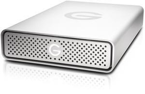 G-Technology 4TB G-DRIVE USB 3.0 Desktop External Hard Drive, Silver - Compact, High-Performance Storage - 0G03594-1