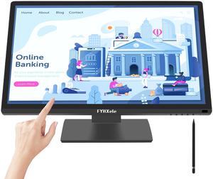 FYHXele 22 Inch Touchscreen Monitor, IPS FHD 1080P Touch PC Display, 75Hz, LED Backlit Multi-Touch Monitor, VESA, HDMI & VGA & USB Computer Touch Screen for Gaming, Business, Warehouse, Bar, Gym