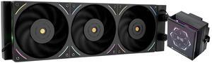 Thermalright Hyper Vision 360 UB ARGB Black CPU Water Cooler,360mm Aio,IPS LCD Screen with 480x480 Resolution,Magnetic Panel Screen,Liquid CPU Cooler for AM4/AM5;Intel LGA1700/1851,3.95" LCD Display