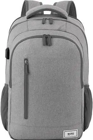 Solo New York Re:Define Laptop Backpack, Gray, 15.6"
