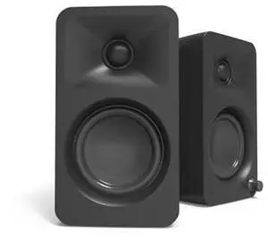 Kanto ORAMB 100W Powered Reference Desktop Computer Speakers with Bluetooth 5.0 and USB-C Input | Bi-Amplified | 100 Hz Automatic Crossover | Reference Quality Sound | Pair | Black