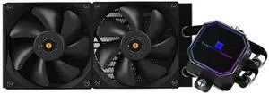 Thermalright Frozen Prism 240 Black AIO Water Cooler,Liquid CPU Cooler, 2x120mm PWM Fans Water Cooling System,1850RPM High Speed,Compatible with AMD/AM4/AM5 & Intel LGA115X/1200/2066/1700