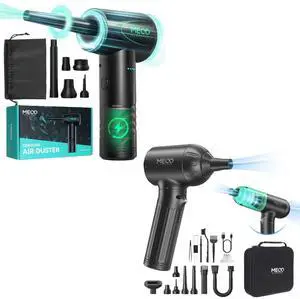 MECO ELEVERDE CA1 Compressed Air Duster + VC2 4in1 Electric Air Duster/Mini Vacuum/Air Blower & Pump