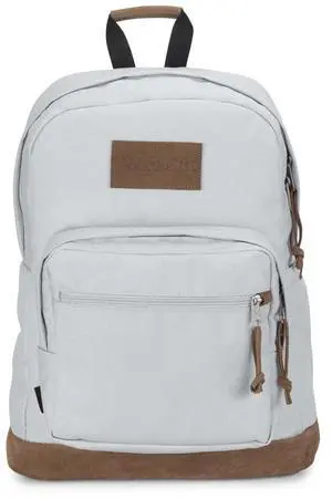 JanSport Right Pack Premium Backpack - Durable Daypack with Padded 15" Laptop Sleeve, Spacious Main Compartment & Integrated Water Bottle Pocket, Oyster Mushroom