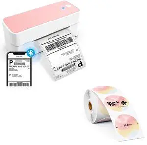 ASprink Thermal Label Printer with 2"x2" Color Circle Thermal Labels(750)