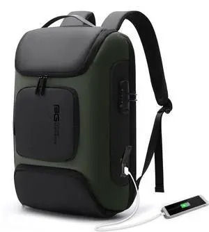 BANGE Business Backpack with USB Charging Port, Anti Theft Laptop Backpacks Fit for 15.6 INCH,Men Travel Backpack with Water Bottle Holder for Men and Women
