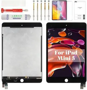 for iPad Mini 5 Screen Replacement for iPad Mini 5 LCD A2126 for iPad Mini 5 Digitizer Display Screen Touch Assembly Repair Kits A2133 A2124 A2125 Black