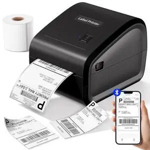 COLORWING D550 Bluetooth Thermal Label Printer for Small Business: 4x6 Wireless Shipping with Label Bin, Compatible with USPS, , Ebay, Etsy