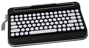 Penna Bluetooth Keyboard with White Chrome Keycap(US Language) (Switch-Cherry Mx Red, Matte Black)