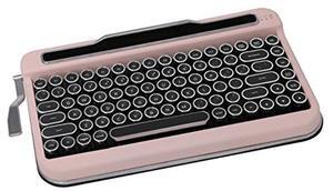 Penna Bluetooth Keyboard with Black Chrome Keycap(US Language) (Switch-Cherry Mx Brown, Baby Pink)