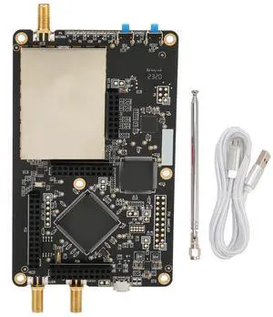 1MHz-6GHz SDR Development Board Open Source Software Radio SDR Development Board Black (Mainboard USB SMA Antenna)