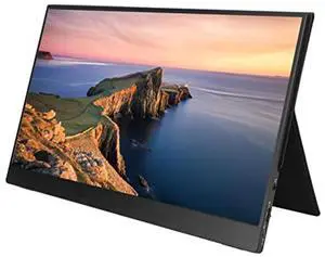 Focket Portable Monitor, 14in Ultra Slim Portable Laptop Monitor FHD 1080P External Display with Speakers, Computer Display Second Screen for Laptop, PC Phone (US Plug)