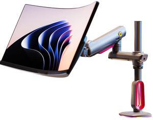 NB ERGONOMIC Gaming Monitor-Arm for Flat/Ultrawide/Curved Monitors 32 to 60 inch, Heavy Duty Stand Load up to 20 kg, VESA 75/100 mm Monitor-Mount L70