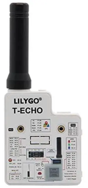 LILYGO T-Echo Meshtastic LoRa SX1262 Wireless Module 915MHz TTGO Development Board NRF52840 GPS RTC NFC for Arduino