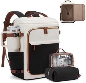 LOVEVOOK Travel Backpack for Women, Waterproof Computer Backpack Luggage, Large 18 Inch Carry On Backpack for Traveling on Airplane, Lightweight Business Rucksack as Personal Item Travel Bag