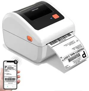 Omezizy Bluetooth Thermal Shipping Label Printer - D450BT Thermal Label Printer 4x6 for Small Business & Shipping Packages, Compatible with iPhone, Android, iPad, Windows, macOS, USPS, Amazon, Tiktok