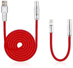 Ordinary Labs FLEMO USB C Cable, Ultimate Performance FLEMO Connector USB-C Cable, Data Transfer Keyboard Cable, Durable Silicone Charging Cable, USB-A to USB-C, 3.3FT (RED)
