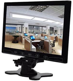 PONPY 10.1" Ultra Thin 16:9 HD 1024x600 TFT LCD Color Display Touch Button Monitor Screen with AV HDMI VGA Video Input for Raspberry Pi 3B+ / Mini PC Display/Home Security/CCTV Camera