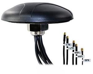 Proxicast 5-in-1 Professional Low-Profile MIMO LTE + Wi-Fi + GPS Screw Mount Combination Vehicle Antenna Compatible with Cradlepoint, Digi, Peplink and Other Modems/Routers (ANT-500-221)