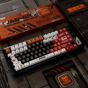 REDQIN ULTRAEQUIP Clear Keycaps + PBT Keycaps Transparent keycaps 193Keys 5 Side Dye Sub Keycaps Cherry Profile Keycap Set for MX Switch Mechanical Keyboard Key Cap (Top Printed)