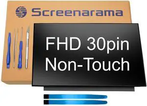 SCREENARAMA New Screen Replacement for Gateway GWNR71539-BK (Matte) 30pin FHD 1920x1080 IPS LCD LED Display with Tools and Tape