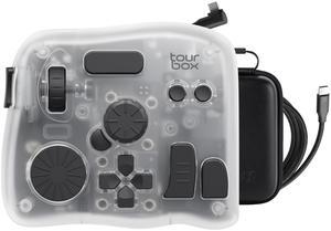 TourBox Elite Plus - iPad Drawing - Bluetooth Controller for Video Photo Editing, iPad/Mac/Windows Console, Procreate Lightroom Photoshop LumaFusion DaVinci Resolve Programmable Keyboard Bundle