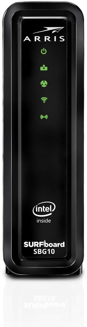 ARRIS (SBG10) - Cable Modem Router Combo - Fast DOCSIS 3.0 16 x 4 Gigabit & AC1600 WiFi, for Comcast Xfinity, Cox, Spectrum, 400 Mbps Max Internet Speeds