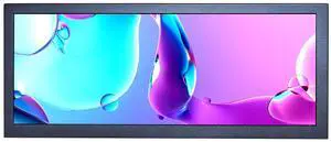 VSDISPLAY 12.3 Inch Android11 LCD Monitor 1920x720 IPS Stretched Bar LCD Supports USB Autocopy Autoplay Video Output Secondary Display